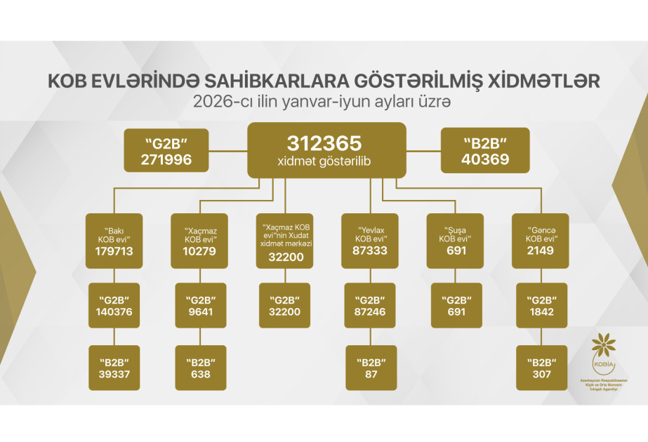 İlin birinci yarısında KOB evlərində sahibkarlara 312 mindən çox xidmət göstərilib