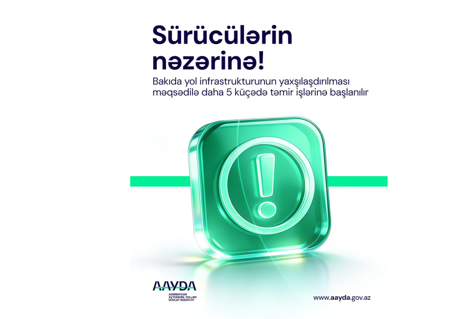 Bakının bir sıra küçələrində yol təmiri işlərinə başlanılır