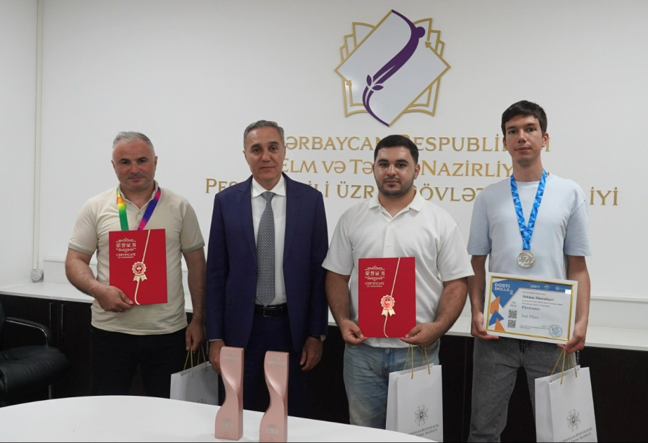 Beynəlxalq yarışlarda fərqlənən peşə təhsili tələbələrinin uğurları yüksək qiymətləndirilib