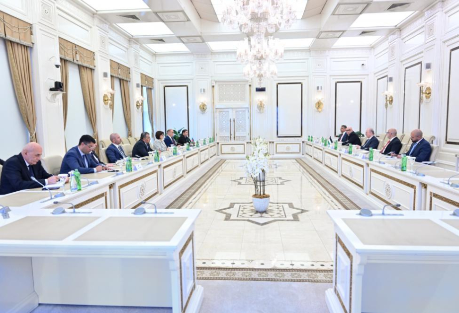 Milli Məclisin sədri Fələstin Dövlətinin Baş naziri ilə görüşüb