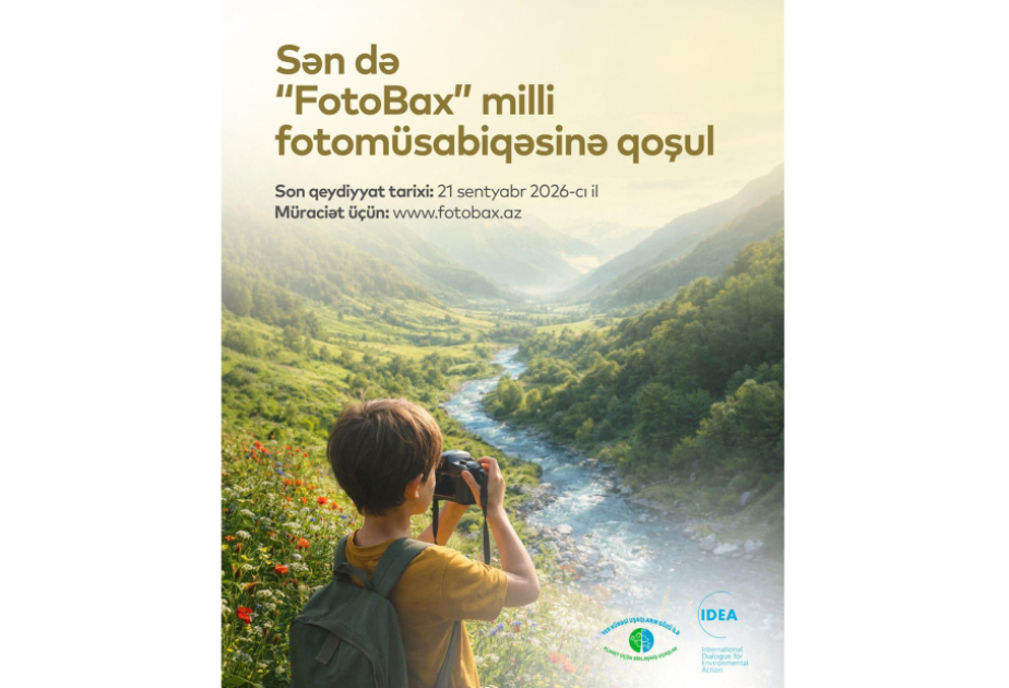 Uşaqlar və yeniyetmələr üçün “FotoBax” milli fotomüsabiqəsinə müraciət davam edir