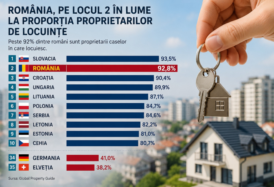 Rumıniya mənzil sahibliyinə görə dünyada ikinci yerdə qərarlaşıb