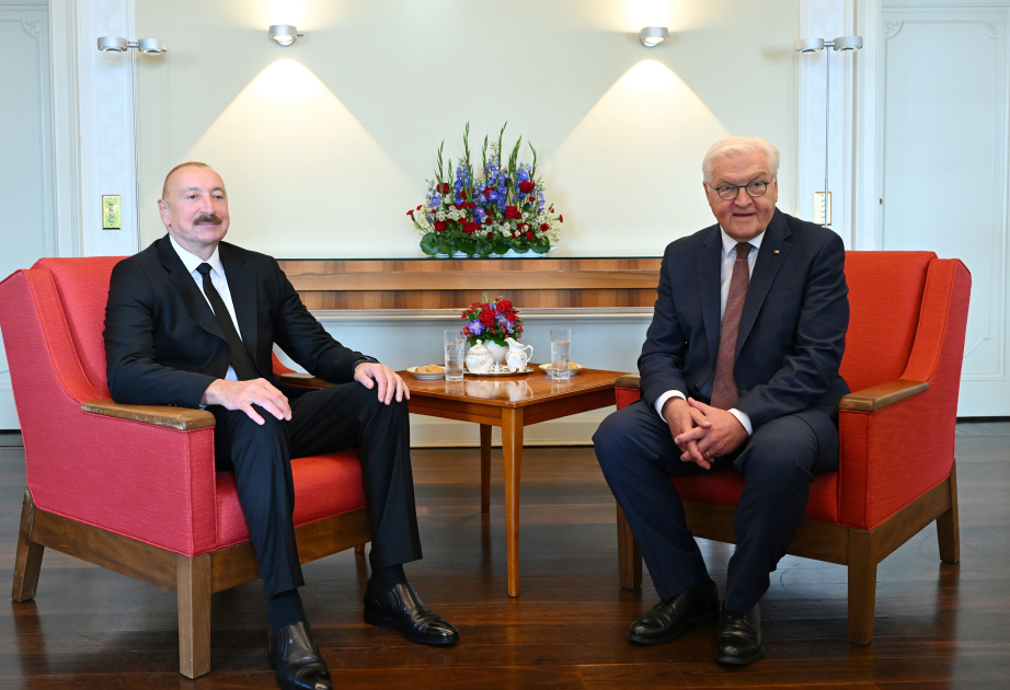 Se está celebrando una reunión cara a cara entre los Presidentes de Azerbaiyán y Alemania
