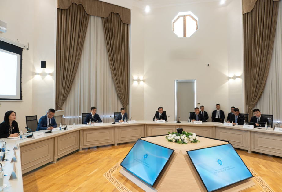وزير الطاقة الأذربيجاني يناقش مشاريع الطاقة الخضراء مع رئيس شركة باور تشاينا