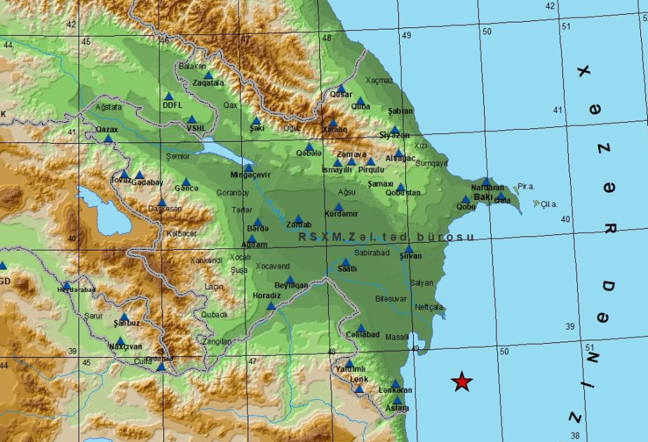Magnitude 3.2 quake hits Caspian Sea