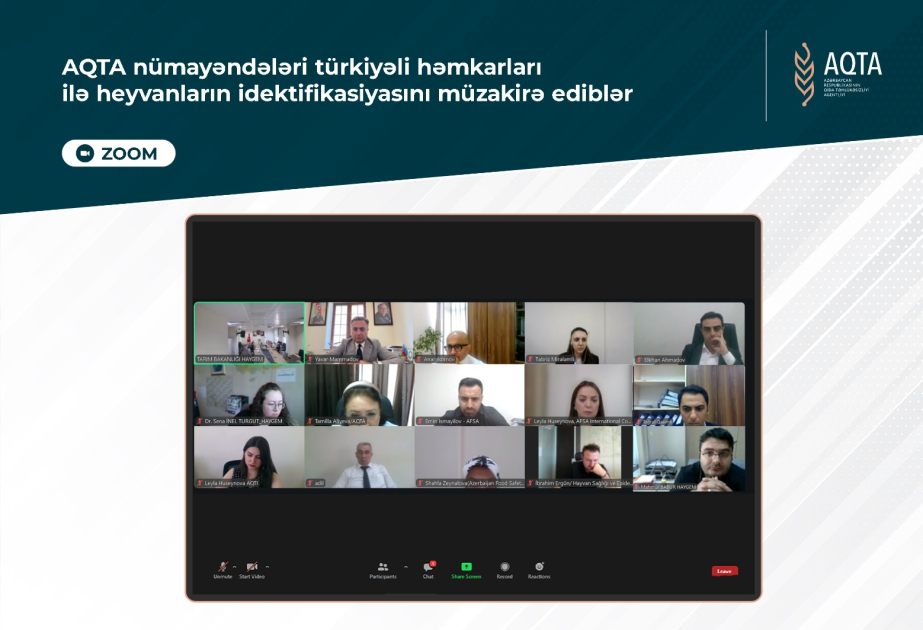 AQTA-nın nümayəndələri türkiyəli həmkarları ilə heyvanların identifikasiyasına dair müzakirələr aparıblar