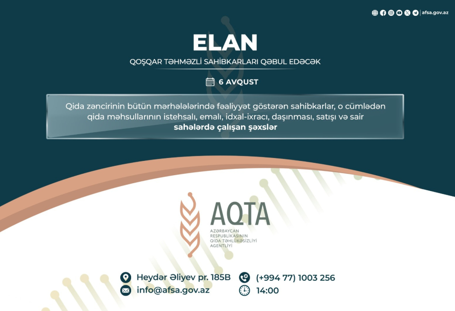 Qoşqar Təhməzli sahibkarların müraciətlərini dinləyəcək