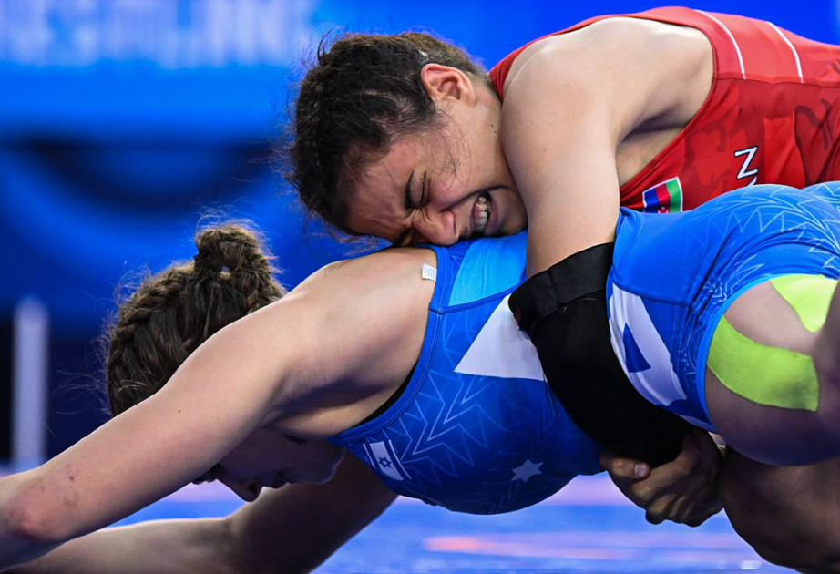 Aserbaidschanische Ringerin kämpft um Bronze