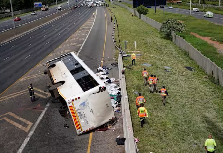 11 killed in bus accident in S. Africa
