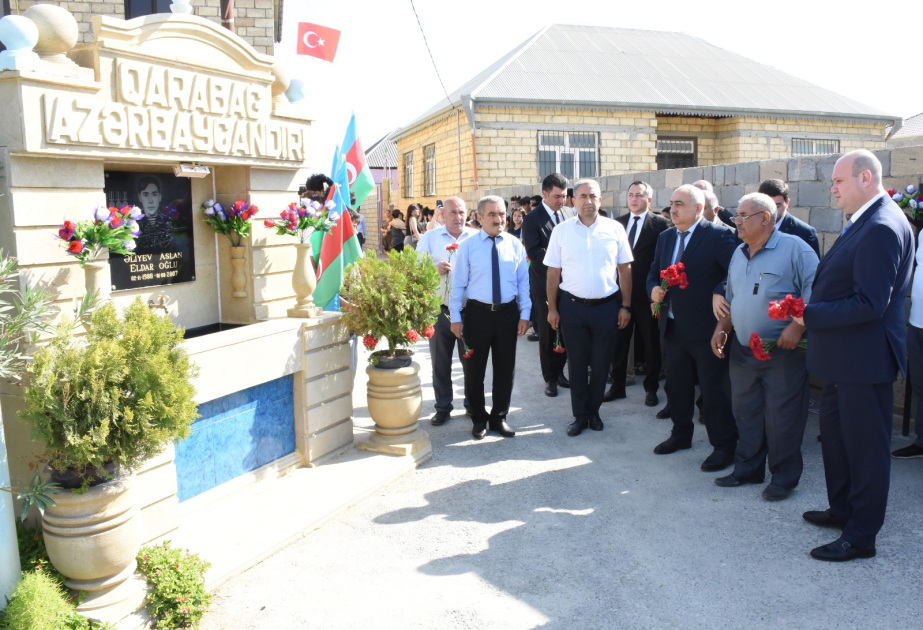 Qaradağ rayonunun Puta qəsəbəsində şəhid Aslan Əliyevin xatirəsi anılıb
