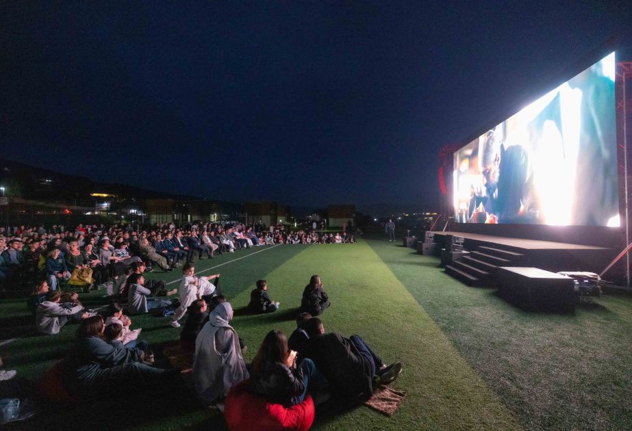Open-Air national film screening held in Dashkasan organized by "AzerGold" and Baku Media Center