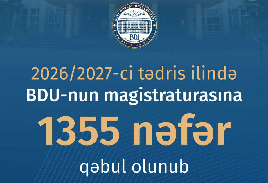 BDU-nun magistraturasına 1 355 nəfər qəbul olunub
