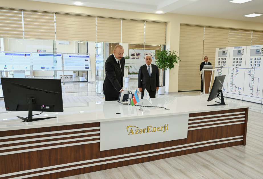 Le président Ilham Aliyev participe à l’inauguration de la sous-station électrique « Yeni Sengetchal » VIDEO