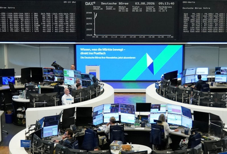 Almaniyanın DAX fond indeksi həftəyə tarixi maksimumla başlayıb