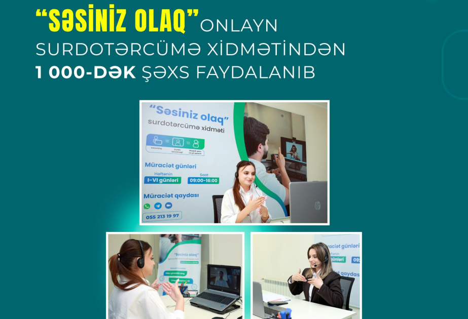 “Səsiniz olaq” onlayn surdotərcümə xidmətindən 1000-dək şəxs faydalanıb