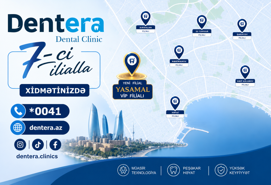 ® Rəqəmsal laboratoriya və müasir stomatologiya: "Dentera"dan yeni VIP filial