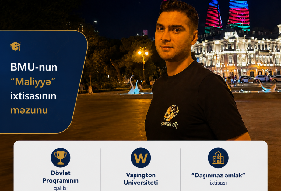 BMU məzunu ABŞ-nin nüfuzlu universitetində təhsilini davam etdirəcək