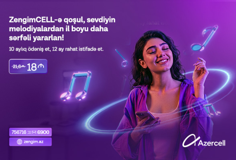 ®  Azercell launches an annual subscription for ZengimCELL service