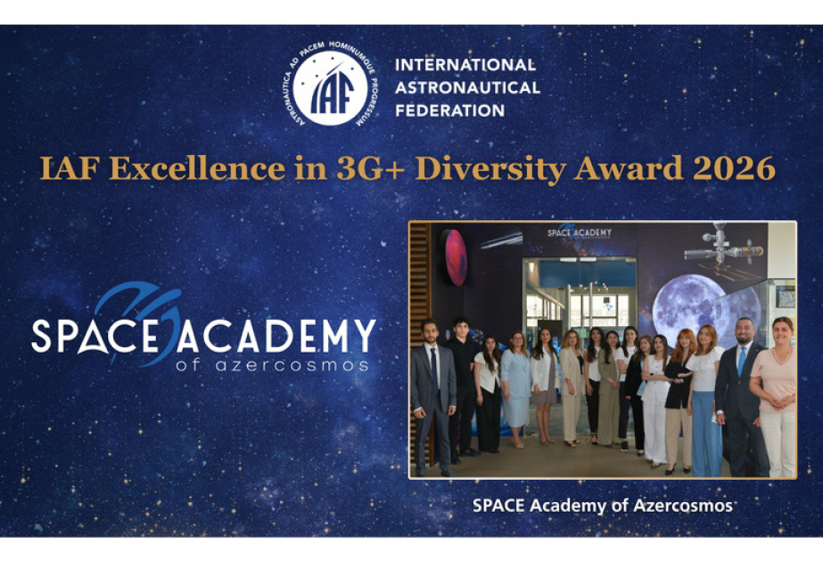 Space Academy of Azercosmos receives IAF Excellence in “3G+” Diversity Award 2026