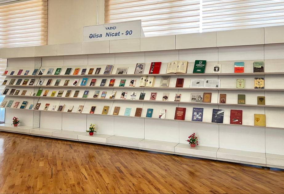 Milli Kitabxanada yazıçı Əlisa Nicatın 90 illik yubileyinə həsr edilmiş kitab sərgisi təqdim olunub