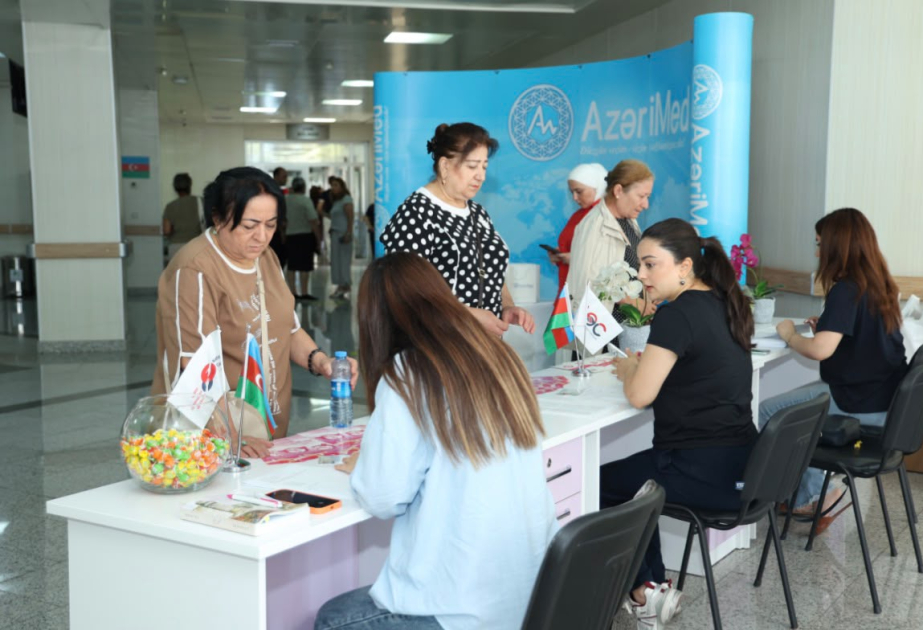 Paytaxtın Yasamal rayonunda keçirilən ödənişsiz skrininq aksiyasında 400-ə yaxın qadın müayinə olunub