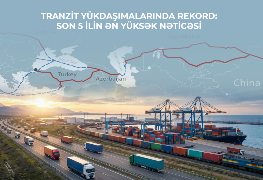 Tranzit yükdaşımalarda rekord: son 5 ilin ən yüksək göstəricisi qeydə alınıb