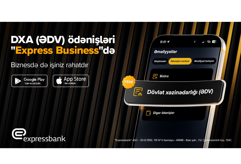 ®  “Express Business” tətbiqində yeni funksionallıq istifadəyə verilib