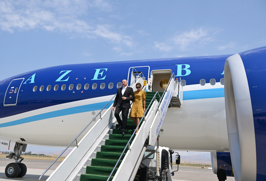 President Ilham Aliyev arrived in Nakhchivan Autonomous Republic VIDEO