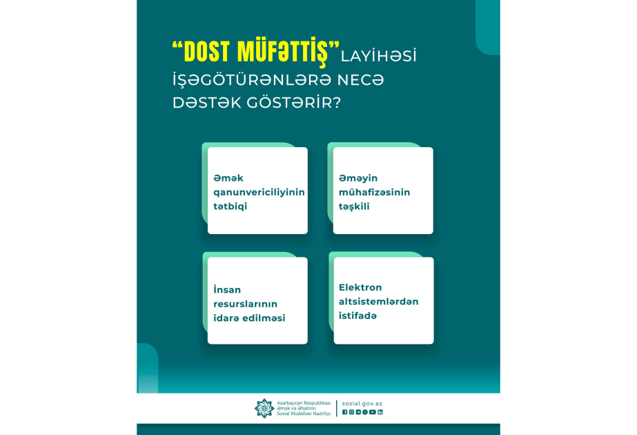 “DOST Müfəttiş” layihəsi işəgötürənlərə necə dəstək göstərir?