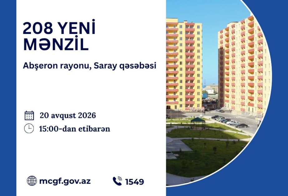 Kirayə mexanizmi çərçivəsində 208 tam təmirli mənzil satmaq öhdəliyi ilə vətəndaşlara təqdim edilir