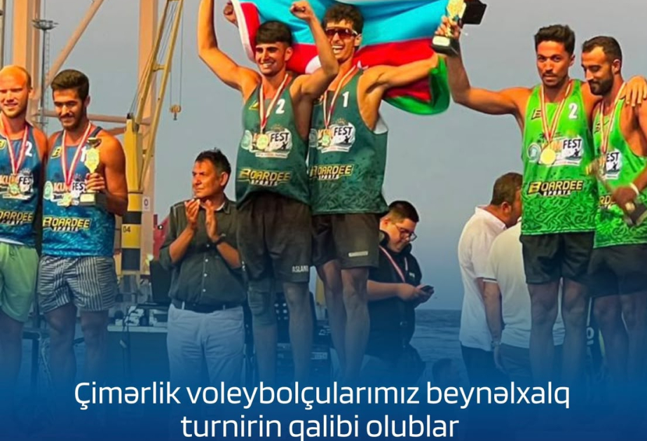 Çimərlik voleybolu üzrə Azərbaycan millisi beynəlxalq turnirin qalibi olub