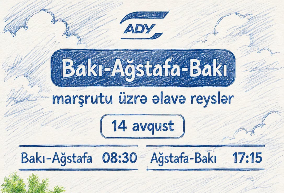 Sabah Bakı-Ağstafa-Bakı marşrutu üzrə əlavə qatar reysləri həyata keçiriləcək