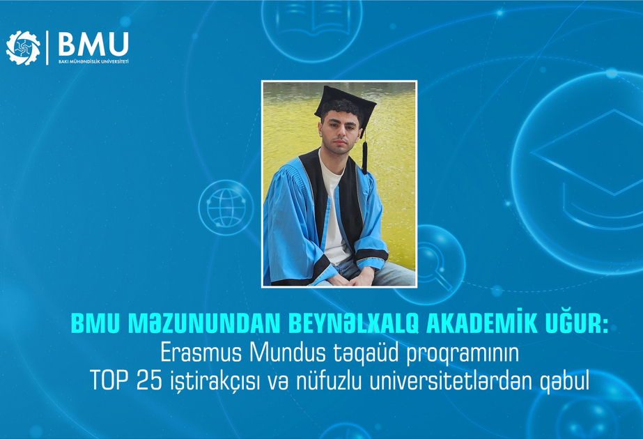 BMU məzunundan beynəlxalq akademik uğur