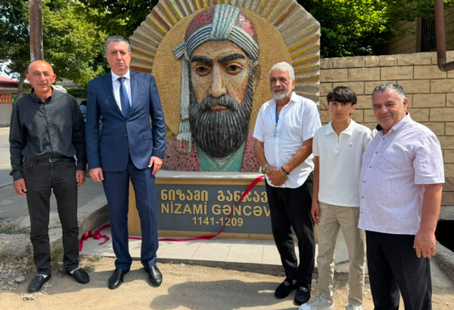 Nizami Ganjavi’s bust in Marneuli restored