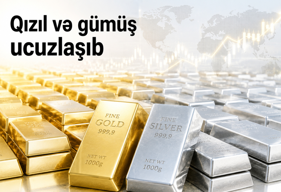 Qızıl və gümüş qiymətləri ucuzlaşıb