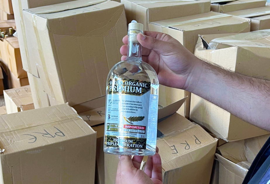 Naxçıvanda külli miqdarda saxta aksiz markalı alkoqollu içkilər aşkarlanıb
