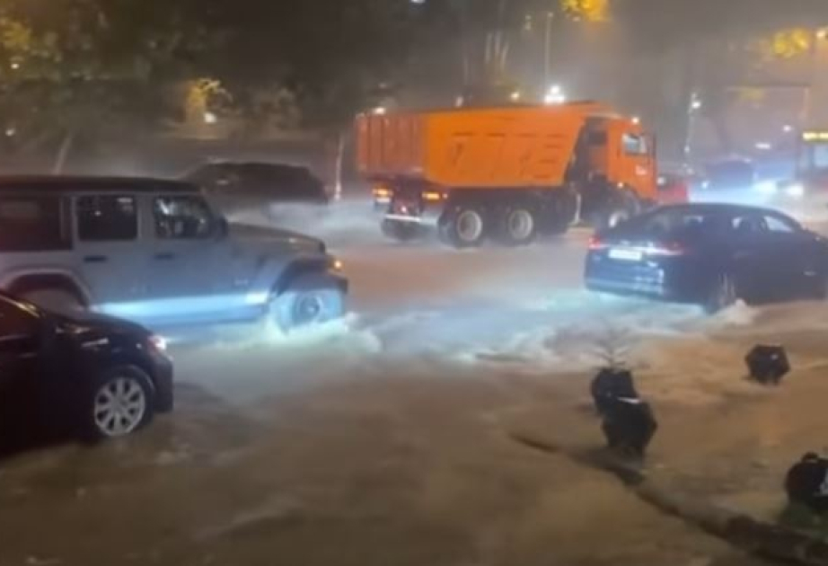 Güclü leysan Tbilisi və ətraf bölgələrdə ciddi fəsadlar törədib