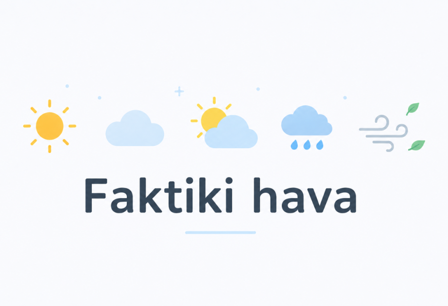 Bəzi yerlərdə leysan xarakterli yağış yağır, şimşək çaxır – FAKTİKİ HAVA
