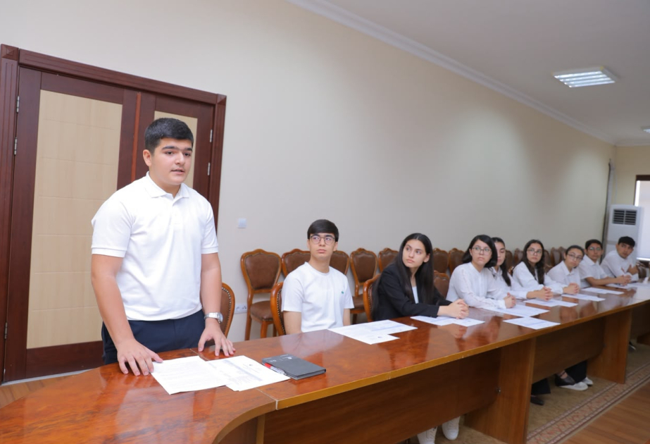 Naxçıvanda Uşaq Səfirlər Məclisinin nümayəndələri ilə görüş olub