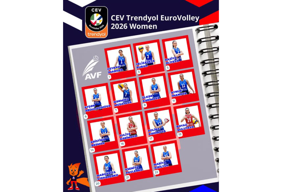 Aserbaidschans Volleyballteam für die Europameisterschaft nominiert