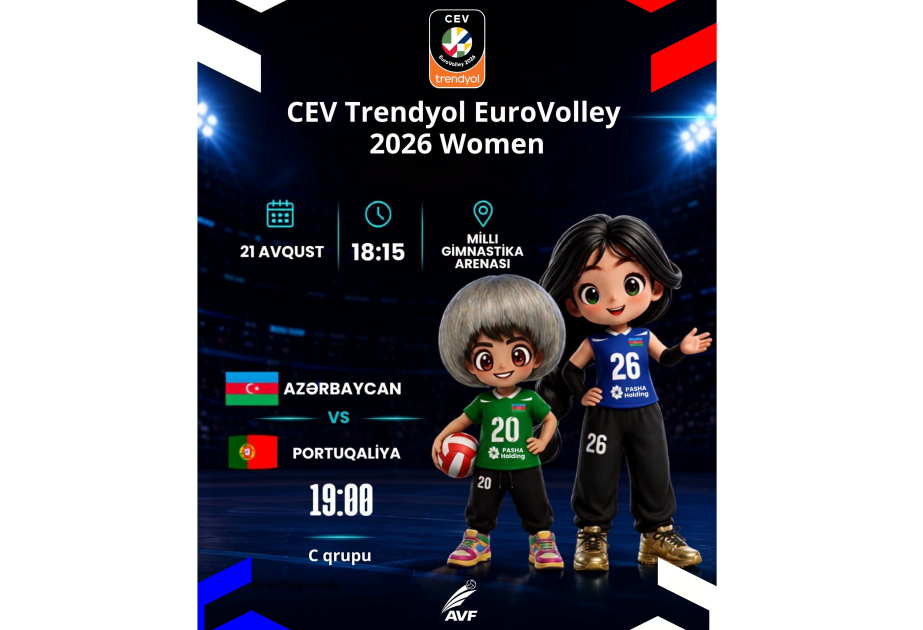 Bakıda voleybol üzrə Avropa çempionatının C qrupunun oyunları başlayır