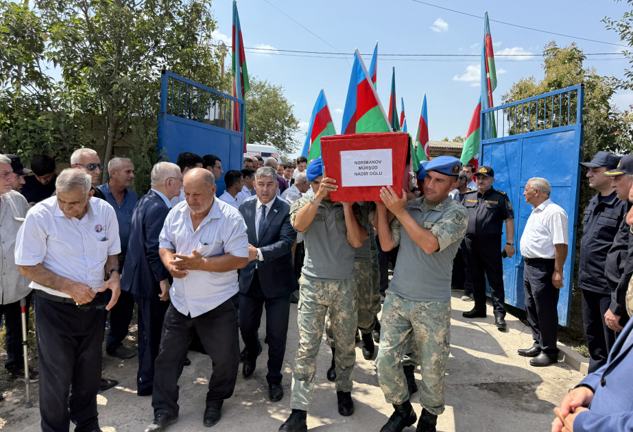 В Имишли состоялась церемония прощания с шехидом Первой Карабахской войны Муршудом Наримановым, считавшимся пропавшим без вести