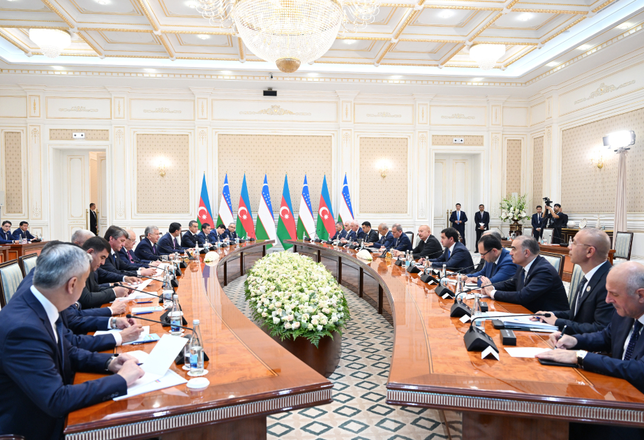 Dritte Sitzung des Obersten Zwischenstaatlichen Rates zwischen Aserbaidschan und Usbekistan in Taschkent