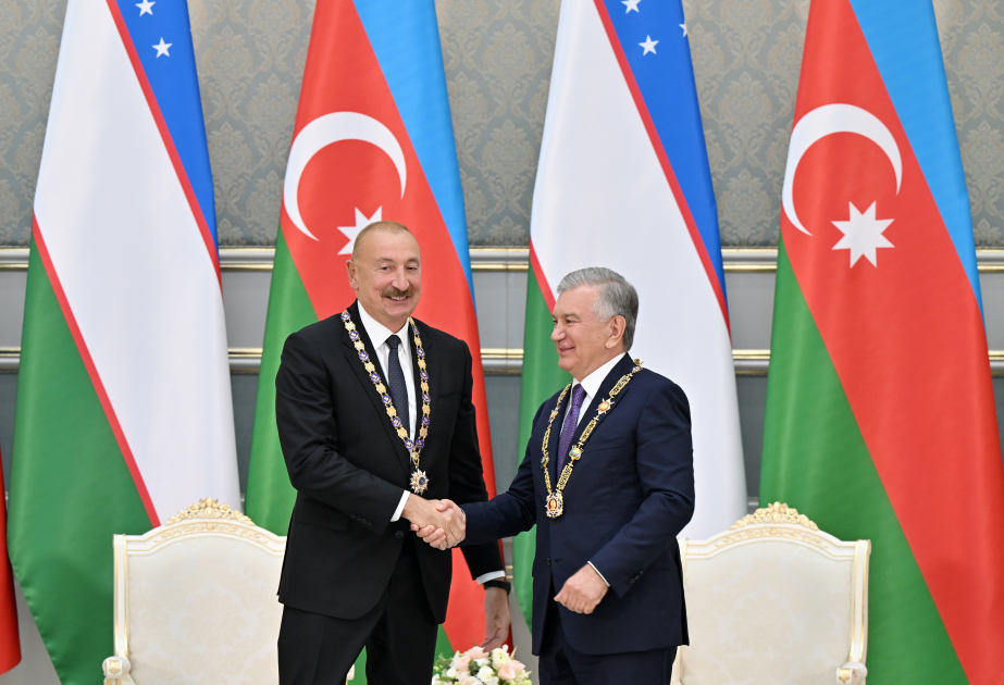 Daşkənddə Azərbaycan və Özbəkistan prezidentlərinin təltifolunma mərasimi keçirilib  YENİLƏNƏCƏK
