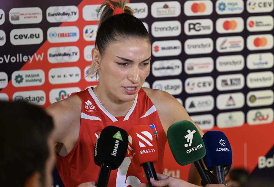 Voleybol millisinin kapitanı: Komanda yoldaşlarım əla mübarizə apardılar