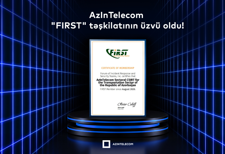 ® “AzInTelecom”un kibertəhlükəsizlik xidməti qlobal səviyyədə tanınıb
