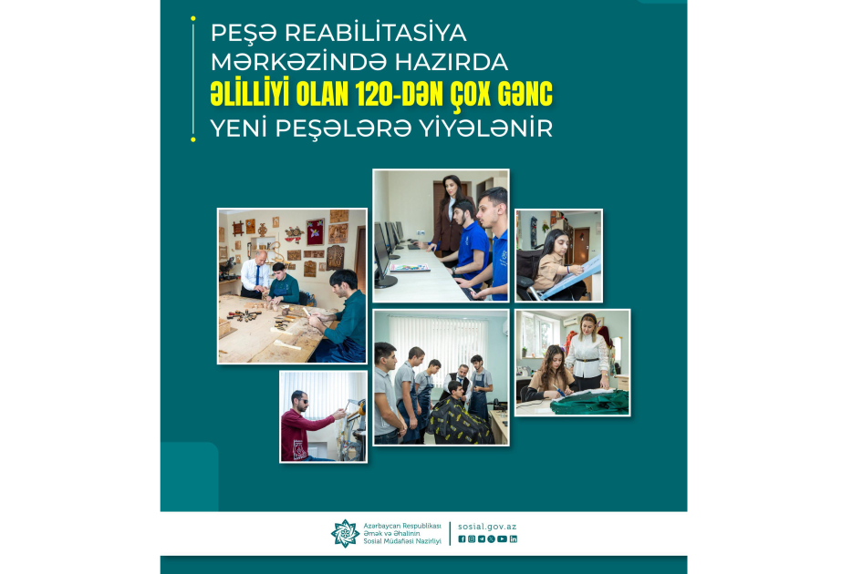 Əlilliyi olan 120-dən çox gənc yeni peşələrə yiyələnir