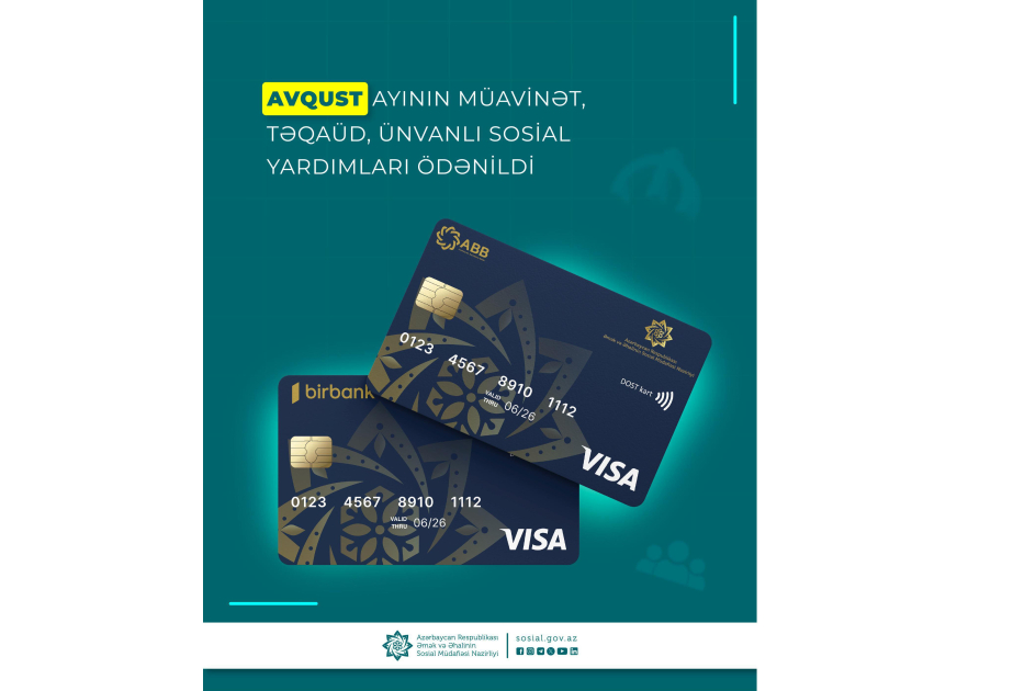 DSMF: Avqust ayının müavinət, təqaüd və ünvanlı sosial yardımları ödənilib