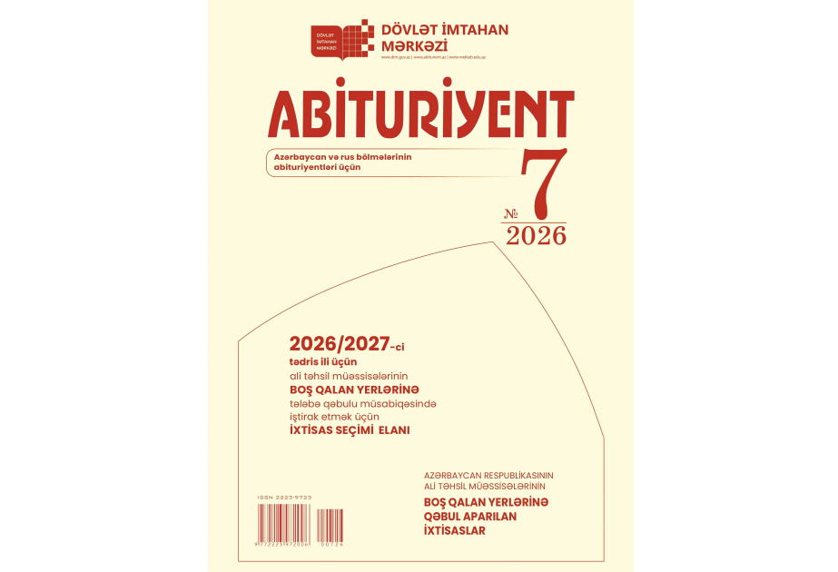 DİM “Abituriyent” jurnalının 7-ci nömrəsini nəşr edib