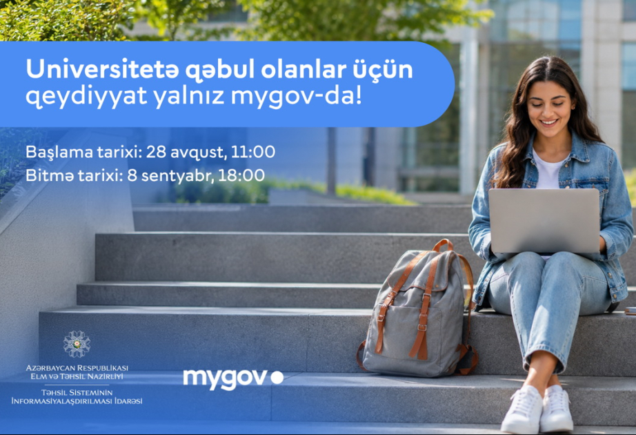 ® Sabahdan universitetlərə qeydiyyat başlayır, proses “mygov” üzərindən aparılacaq